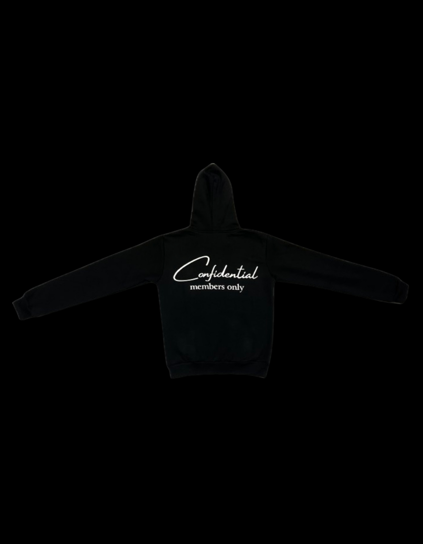 Confidential Members Only Black Hoodie