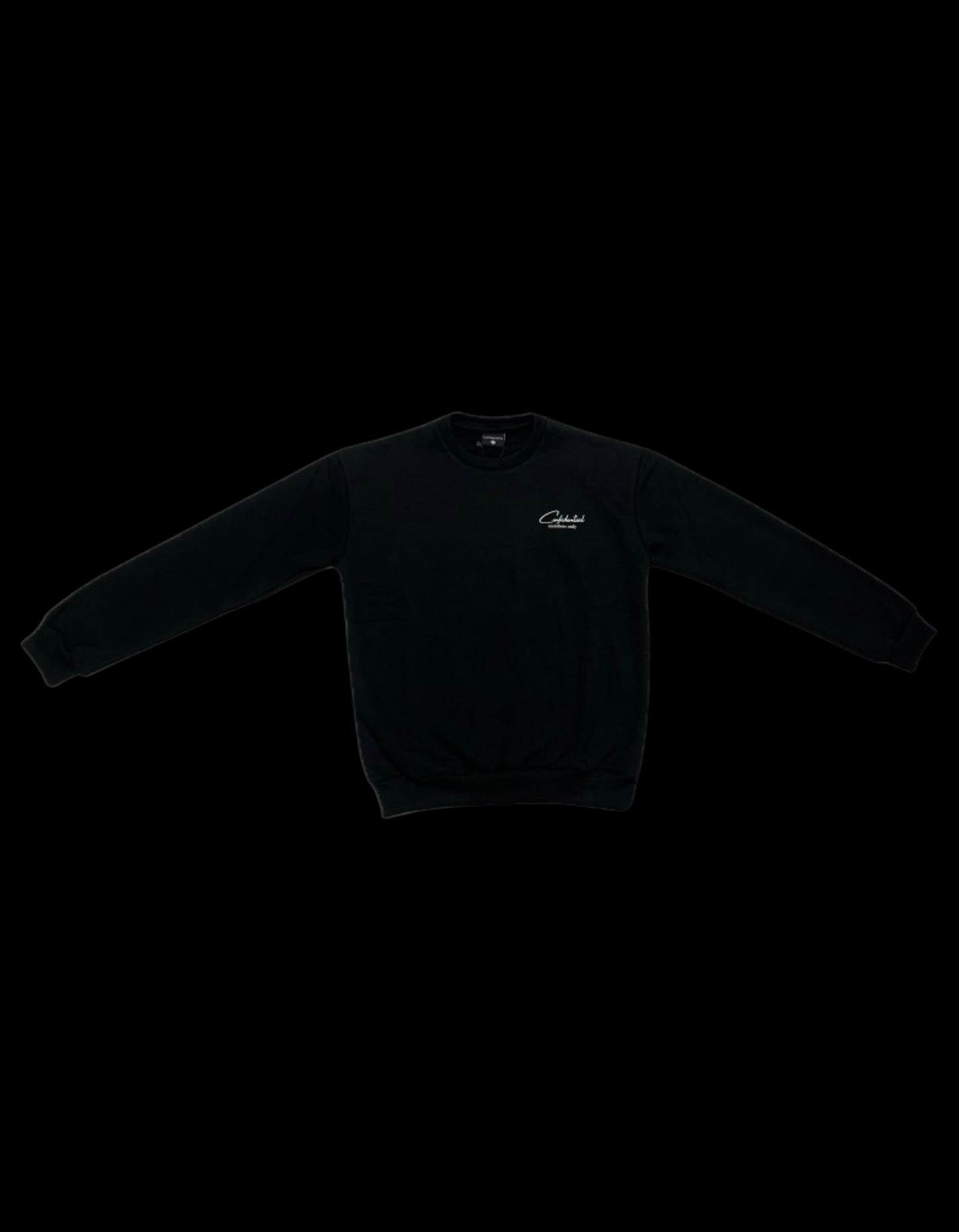 Confidential Members Only Black Crewneck