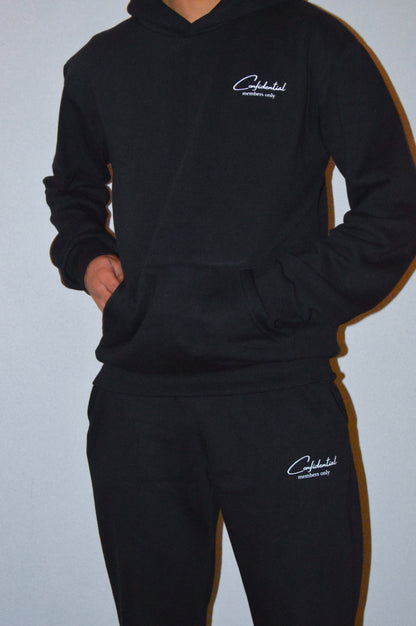 Confidential Members Only Black Hoodie